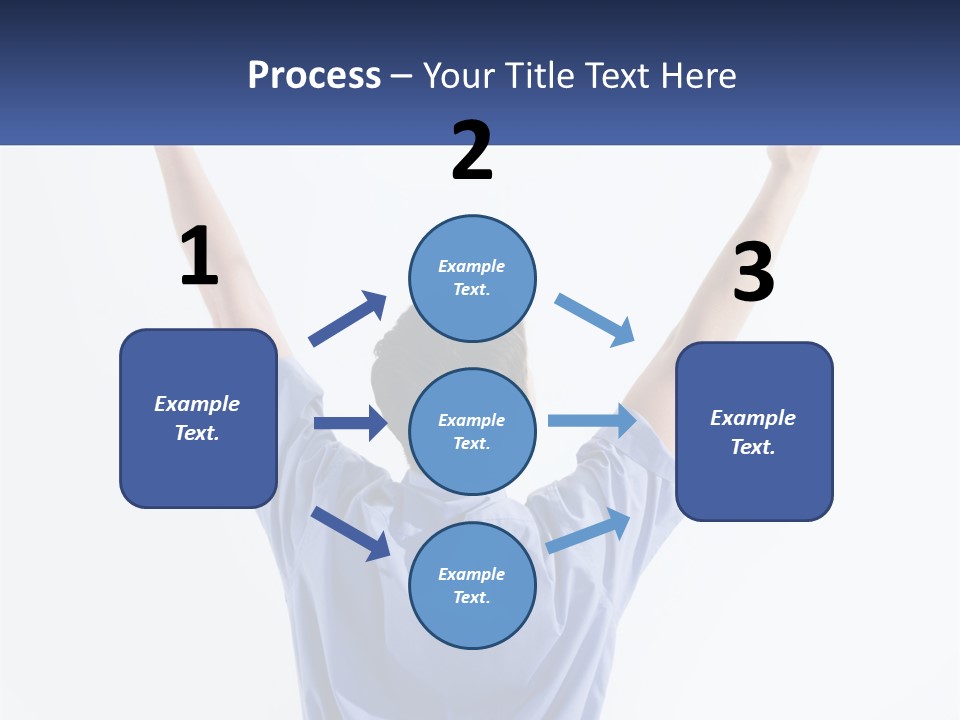 Hand Lad Winner PowerPoint Template