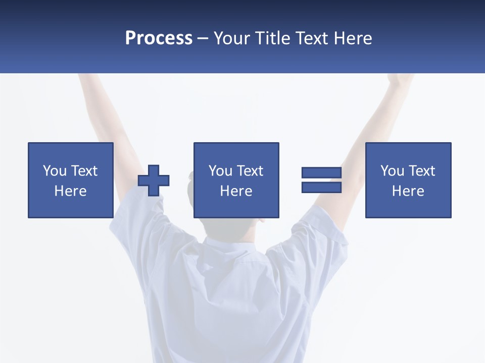 Hand Lad Winner PowerPoint Template