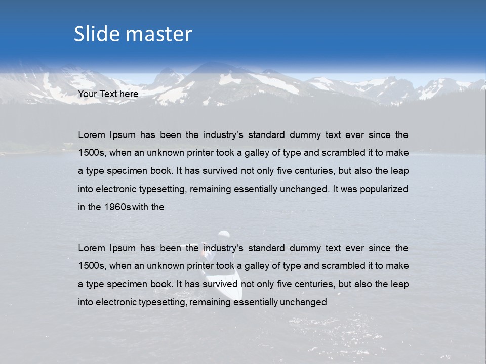 Mountain Glacier Adventure PowerPoint Template