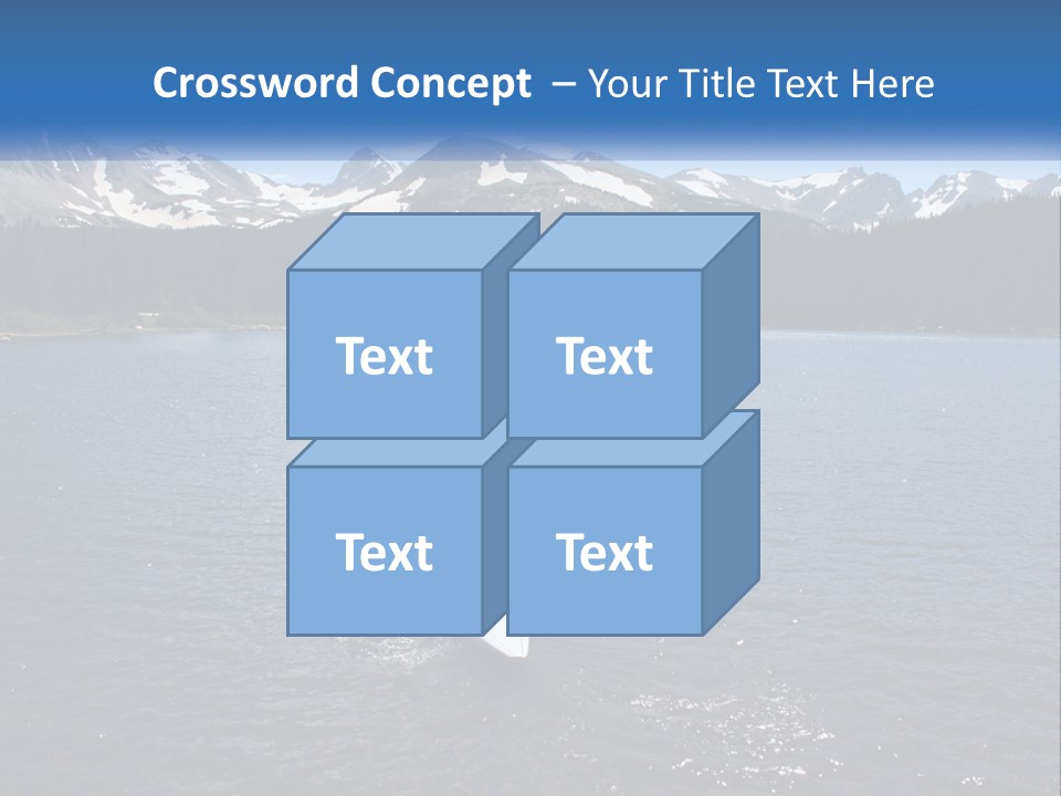 Mountain Glacier Adventure PowerPoint Template