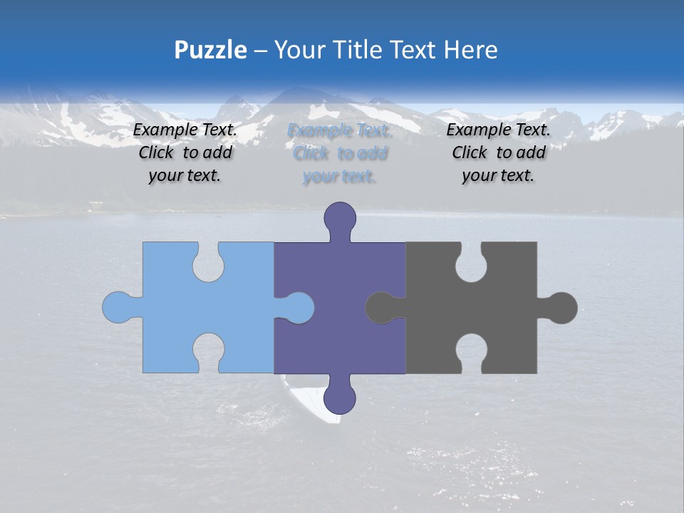 Mountain Glacier Adventure PowerPoint Template