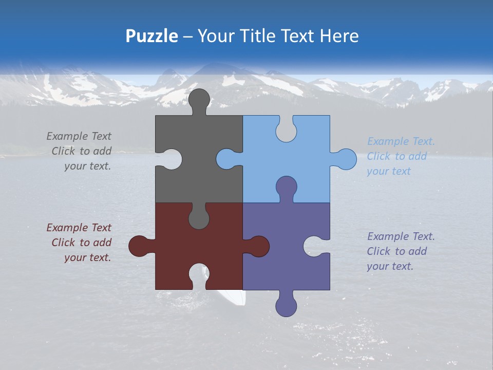 Mountain Glacier Adventure PowerPoint Template