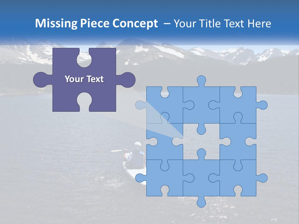 Mountain Glacier Adventure PowerPoint Template