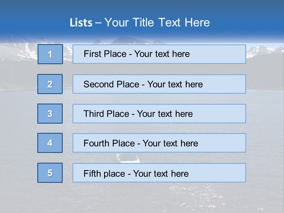 Mountain Glacier Adventure PowerPoint Template