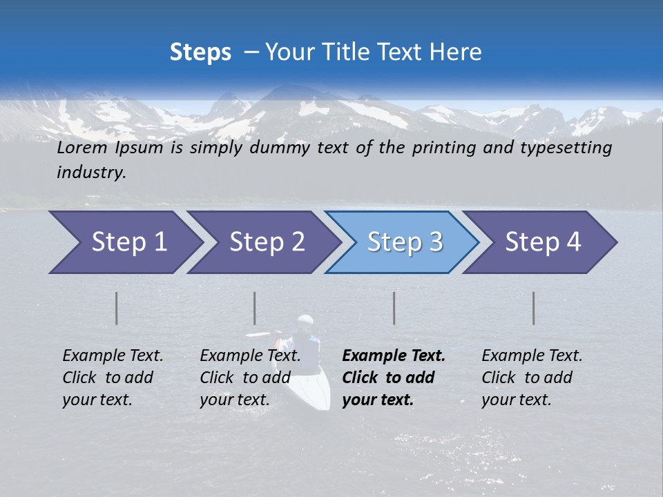 Mountain Glacier Adventure PowerPoint Template