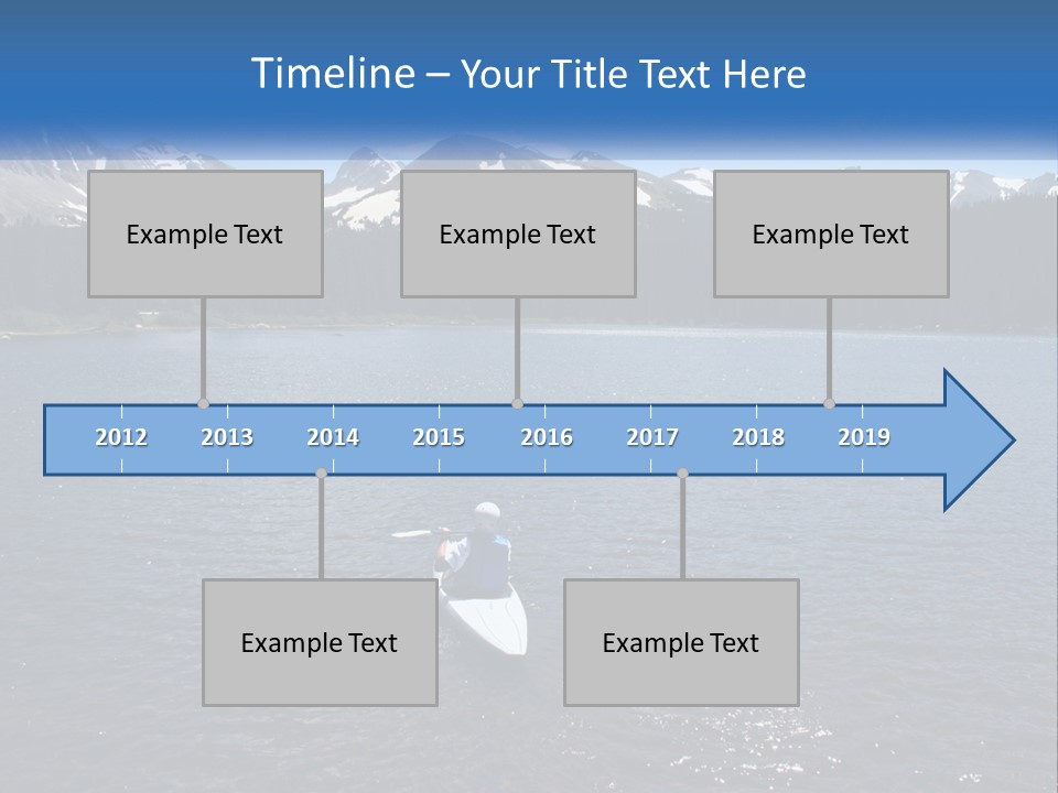 Mountain Glacier Adventure PowerPoint Template