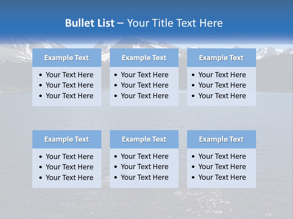 Mountain Glacier Adventure PowerPoint Template