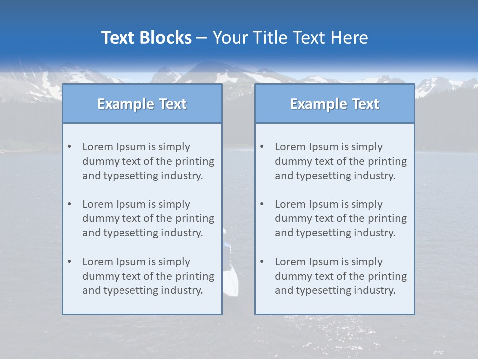 Mountain Glacier Adventure PowerPoint Template