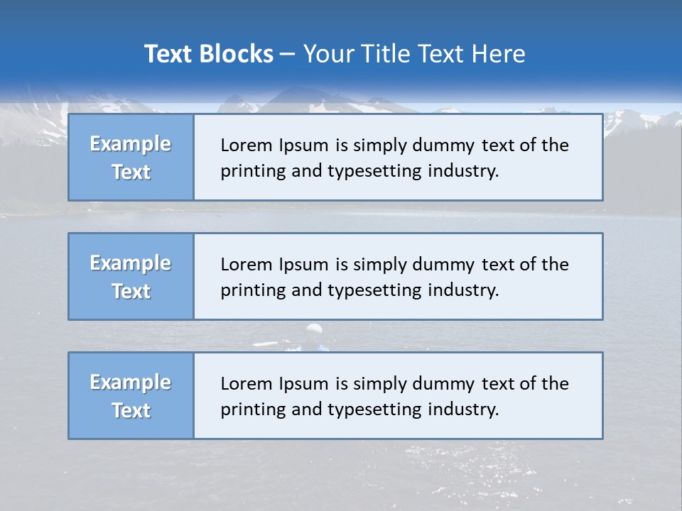 Mountain Glacier Adventure PowerPoint Template