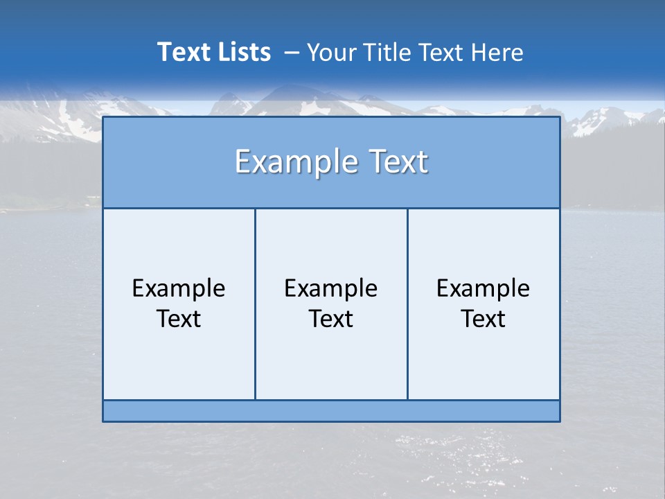 Mountain Glacier Adventure PowerPoint Template