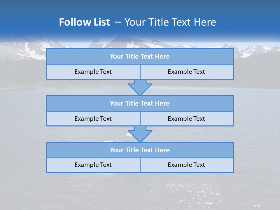 Mountain Glacier Adventure PowerPoint Template