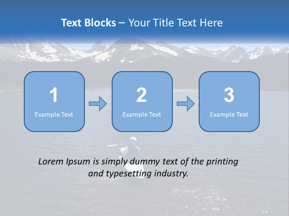 Mountain Glacier Adventure PowerPoint Template