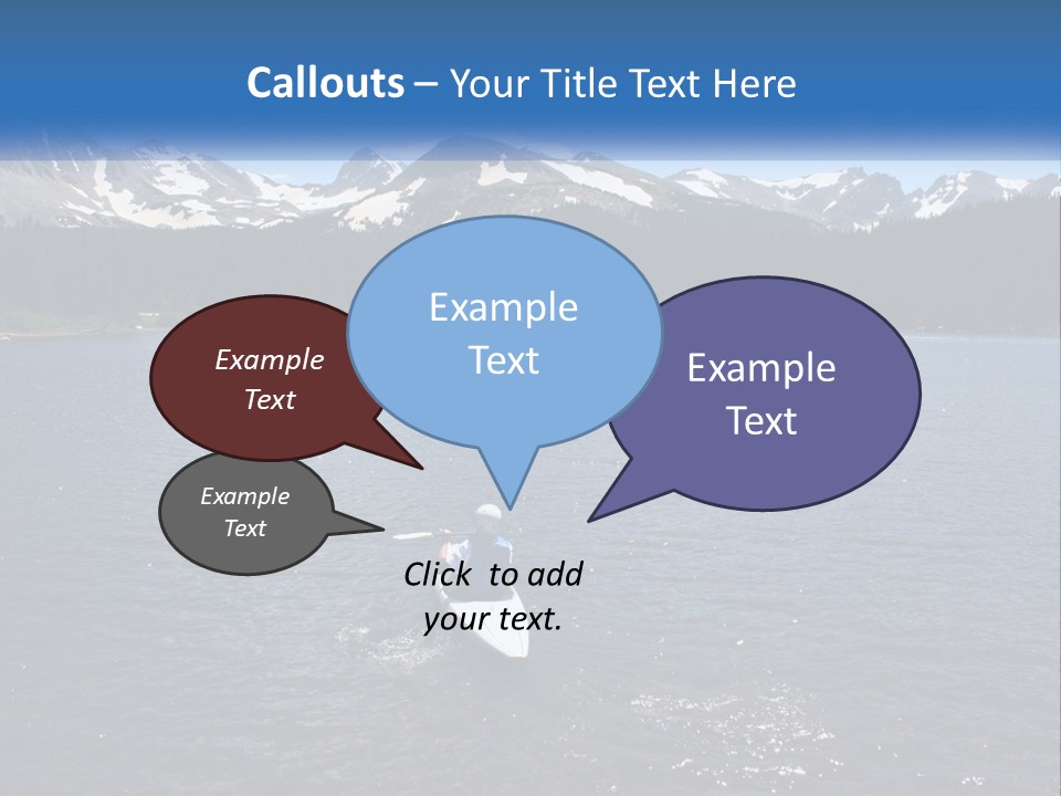 Mountain Glacier Adventure PowerPoint Template