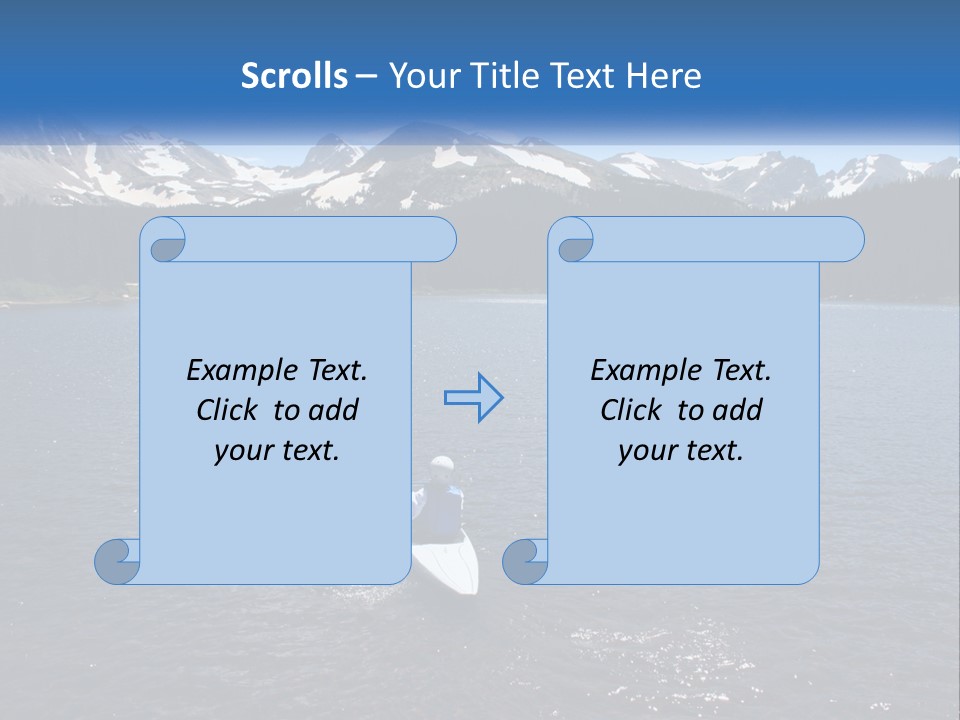 Mountain Glacier Adventure PowerPoint Template