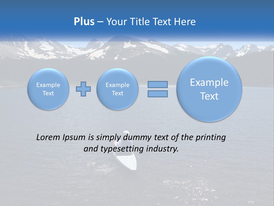 Mountain Glacier Adventure PowerPoint Template