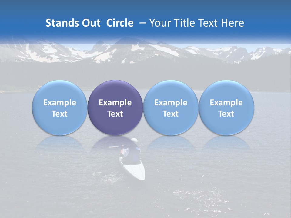 Mountain Glacier Adventure PowerPoint Template