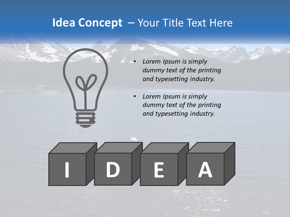 Mountain Glacier Adventure PowerPoint Template