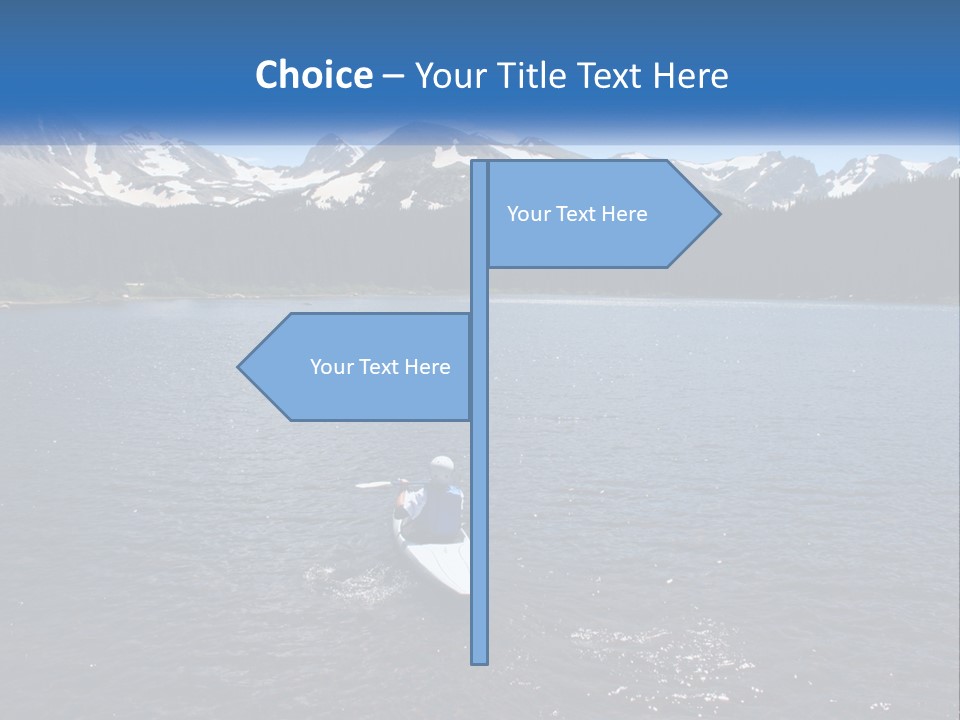 Mountain Glacier Adventure PowerPoint Template