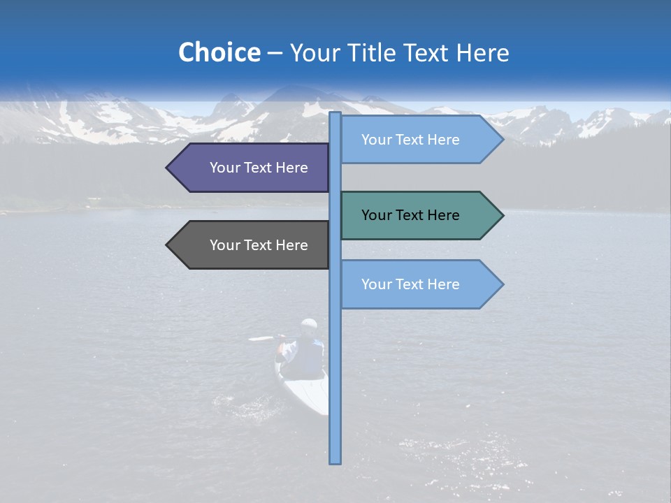 Mountain Glacier Adventure PowerPoint Template
