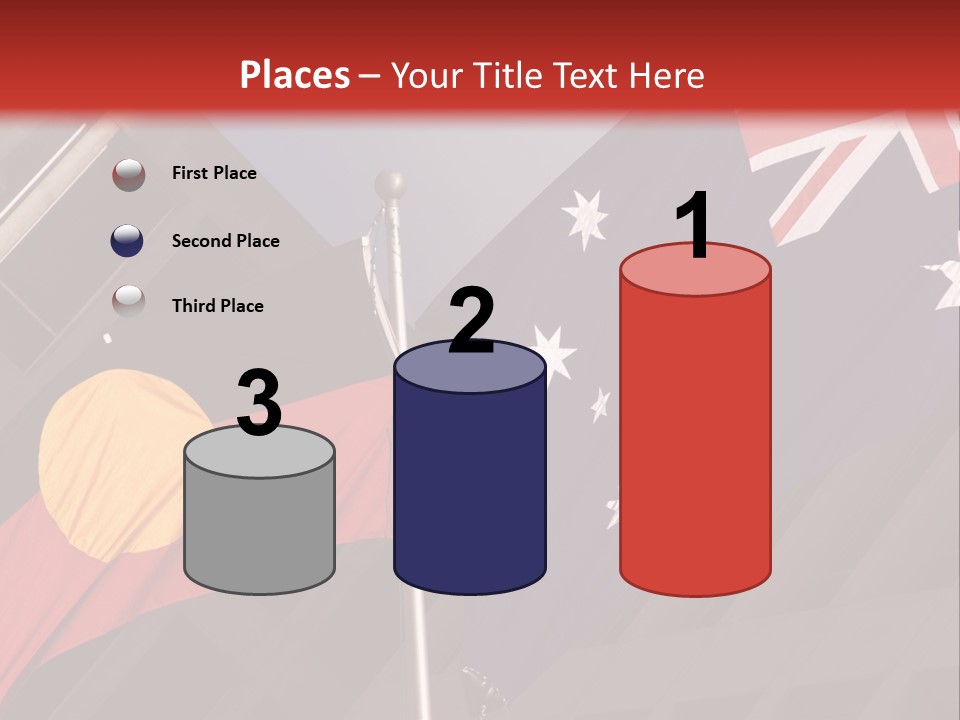 Flag Cooperation White PowerPoint Template