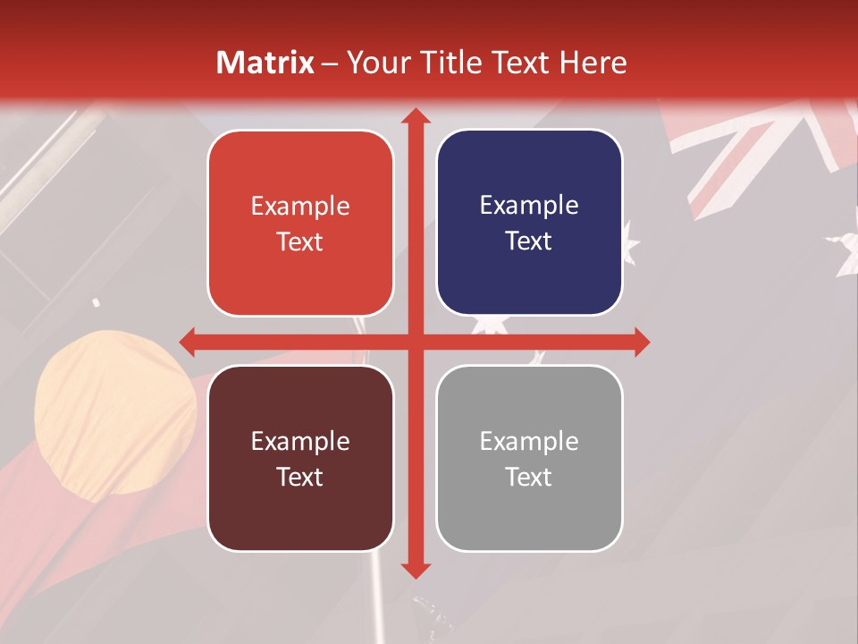 Flag Cooperation White PowerPoint Template