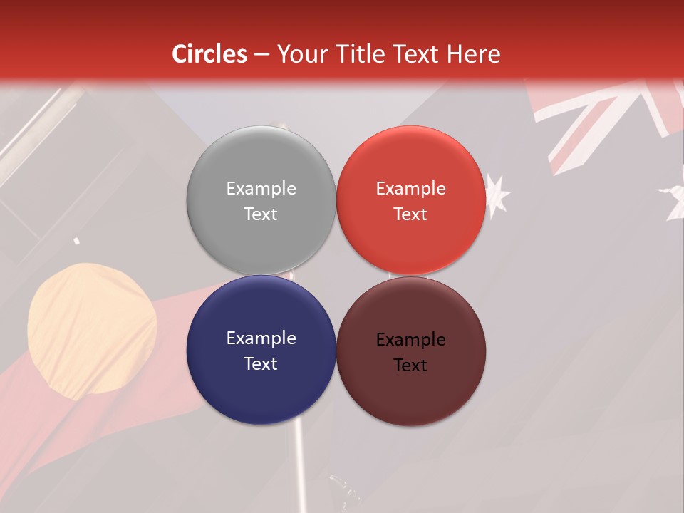 Flag Cooperation White PowerPoint Template