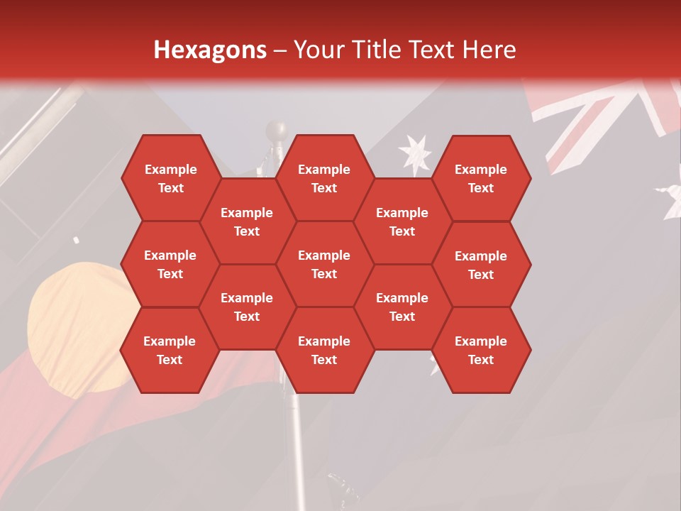 Flag Cooperation White PowerPoint Template