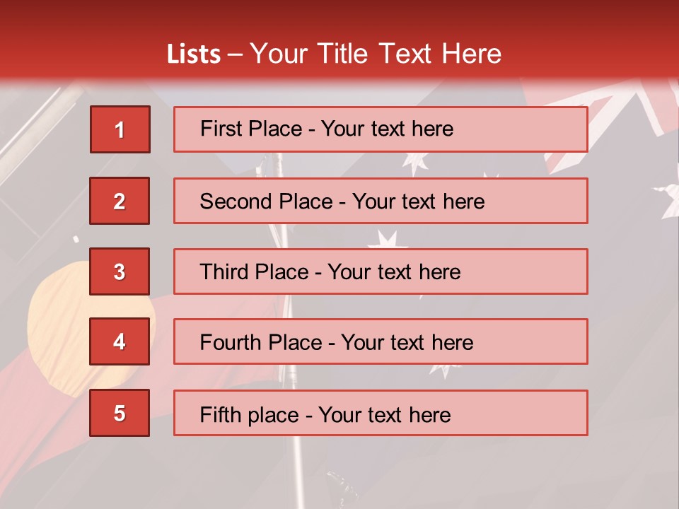 Flag Cooperation White PowerPoint Template