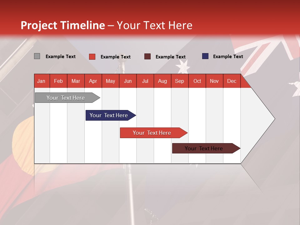 Flag Cooperation White PowerPoint Template