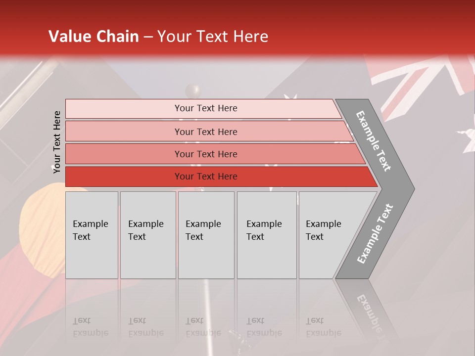 Flag Cooperation White PowerPoint Template