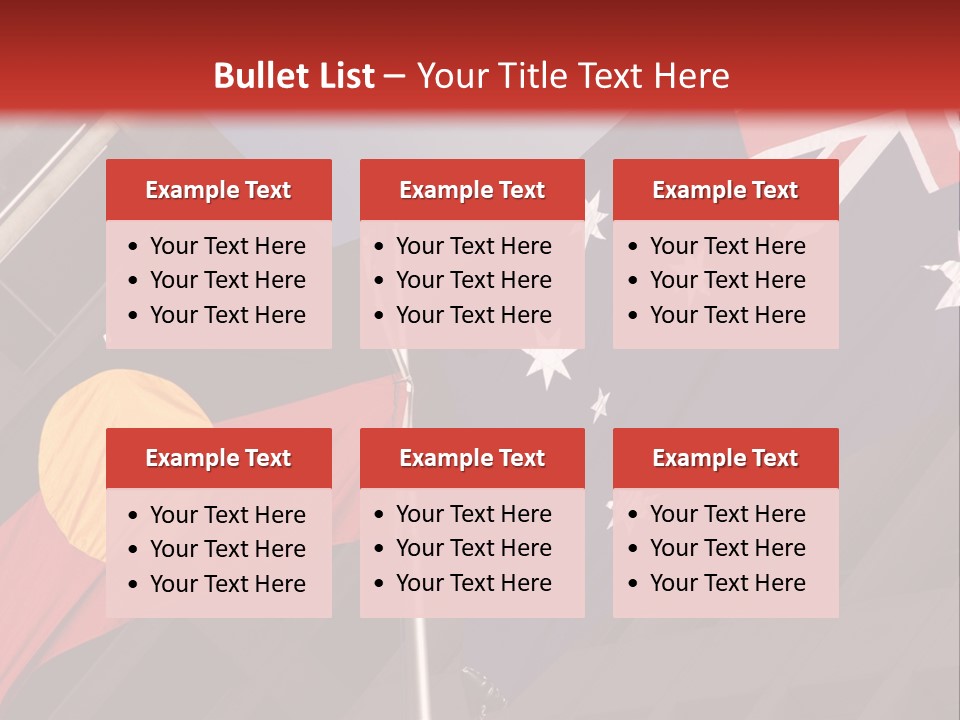 Flag Cooperation White PowerPoint Template