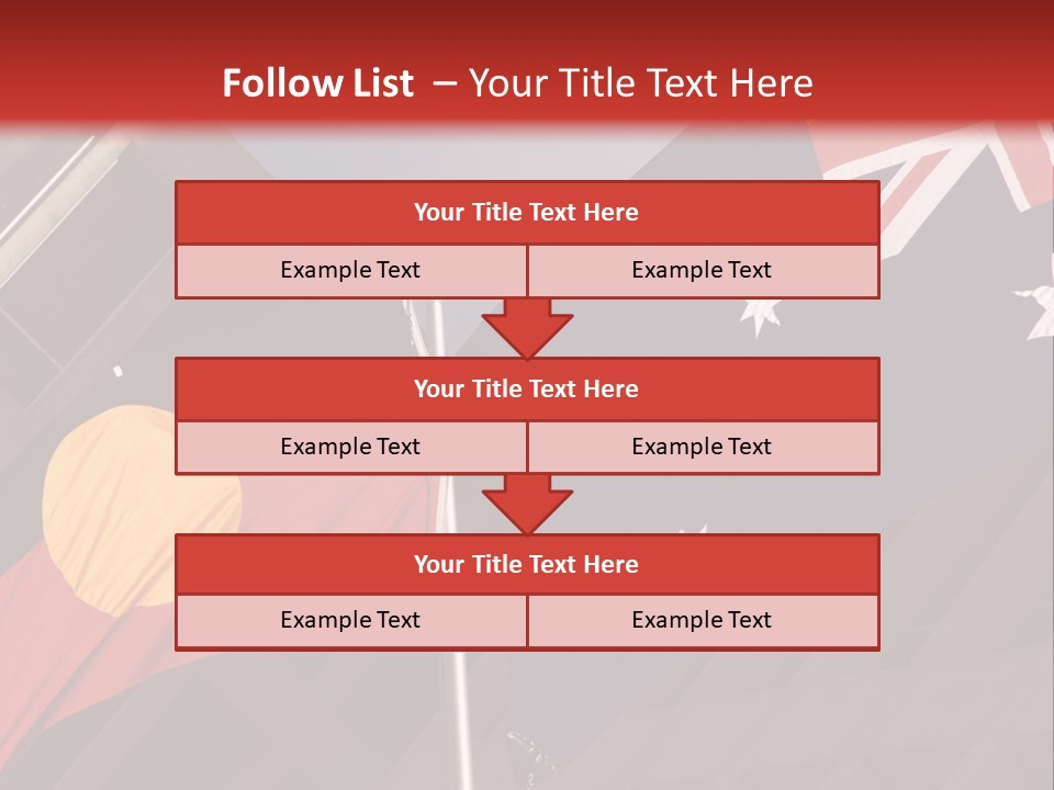 Flag Cooperation White PowerPoint Template