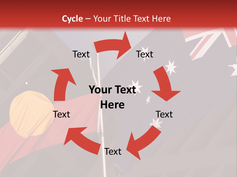 Flag Cooperation White PowerPoint Template