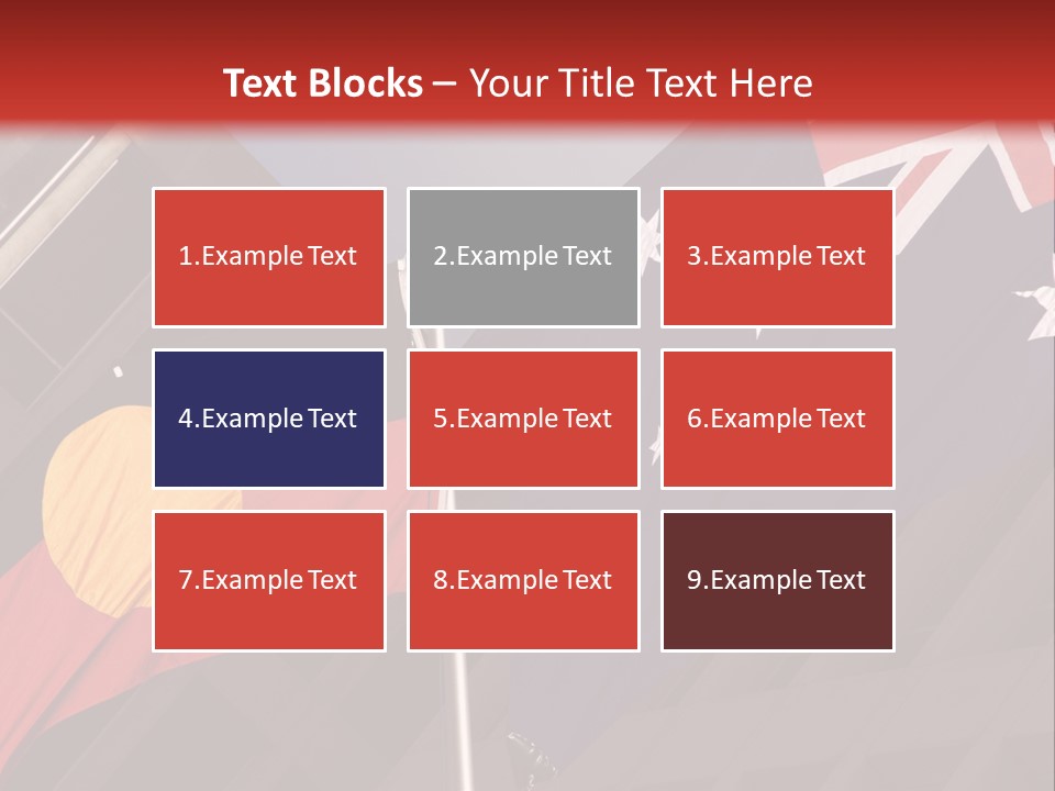 Flag Cooperation White PowerPoint Template