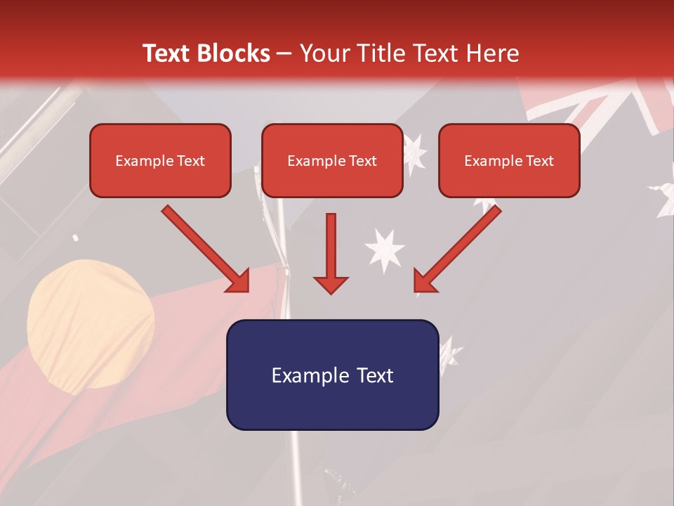 Flag Cooperation White PowerPoint Template