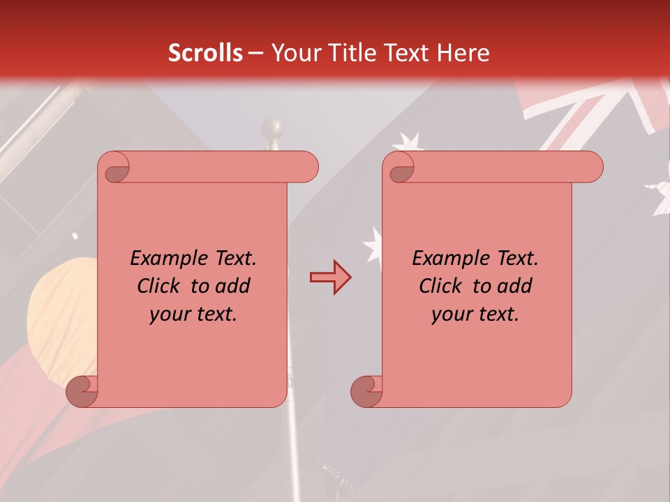 Flag Cooperation White PowerPoint Template