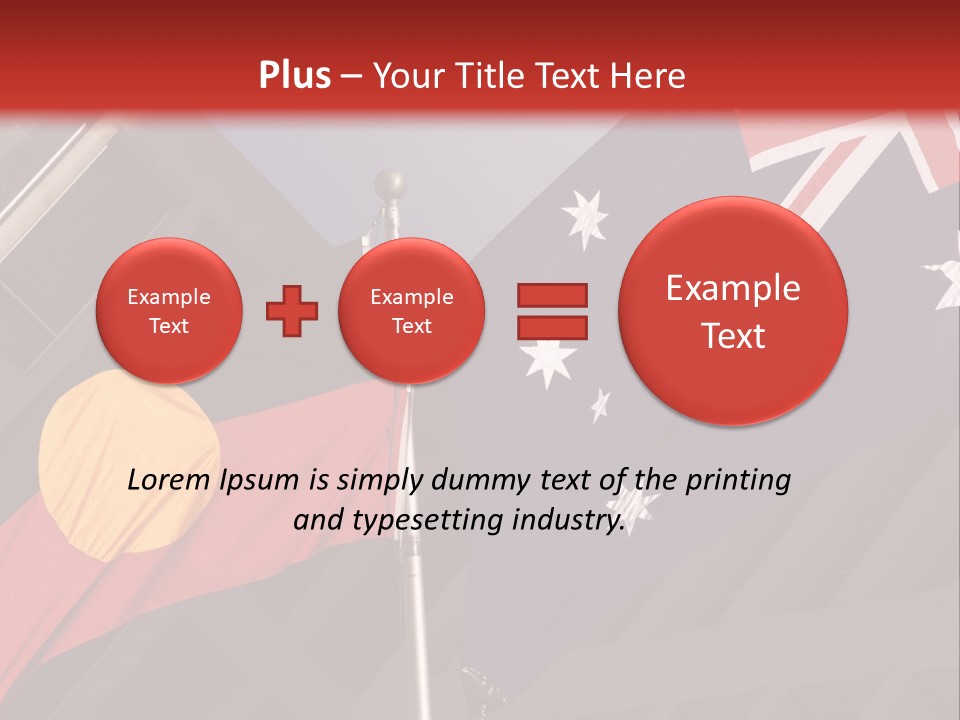 Flag Cooperation White PowerPoint Template