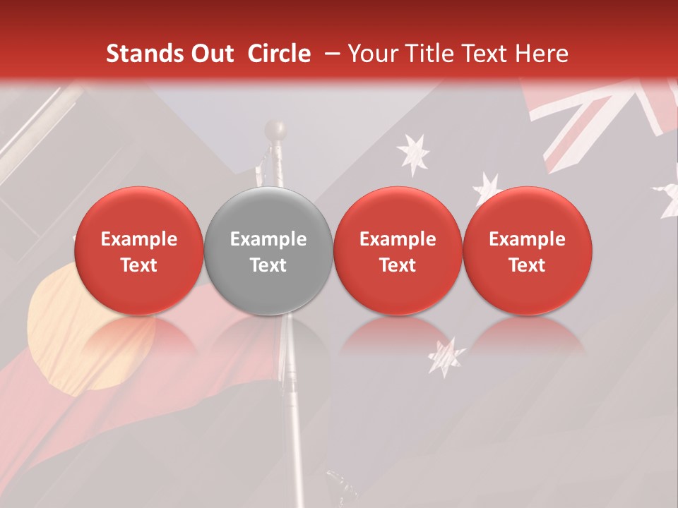 Flag Cooperation White PowerPoint Template