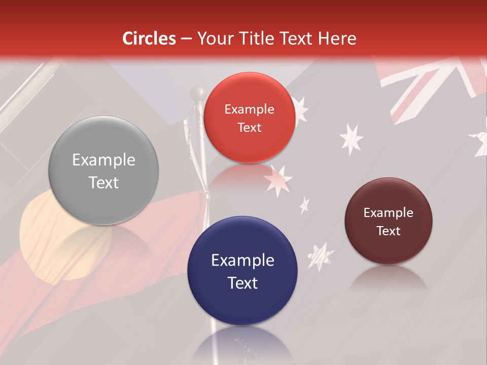 Flag Cooperation White PowerPoint Template