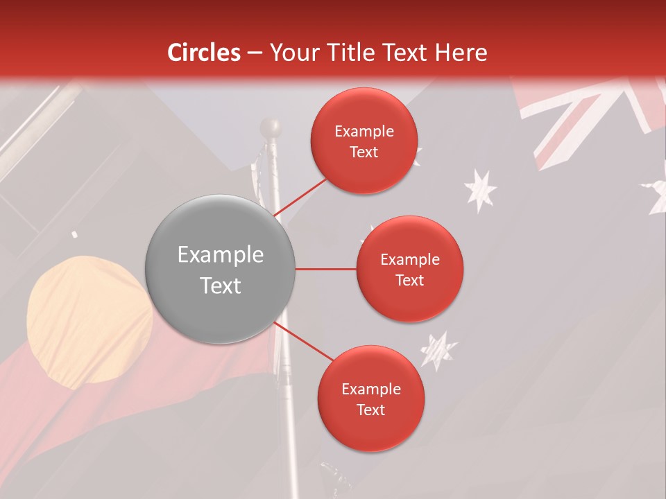 Flag Cooperation White PowerPoint Template