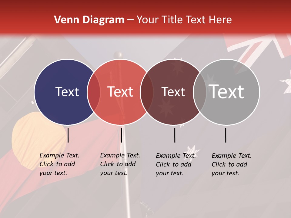 Flag Cooperation White PowerPoint Template