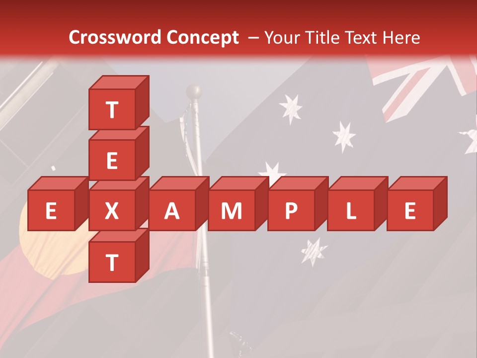 Flag Cooperation White PowerPoint Template