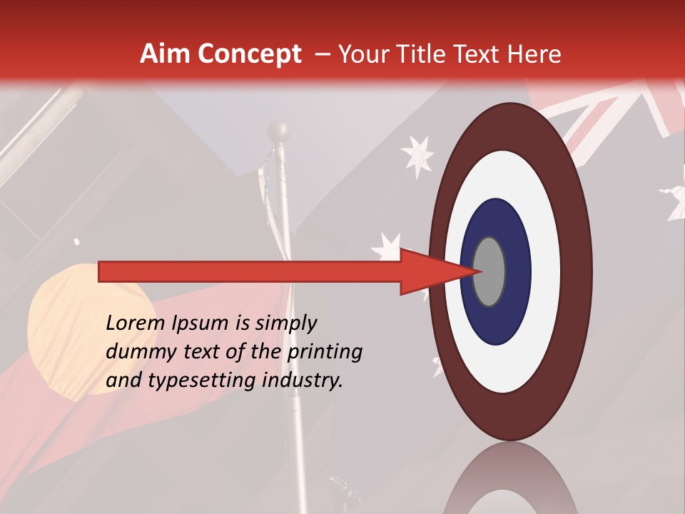 Flag Cooperation White PowerPoint Template