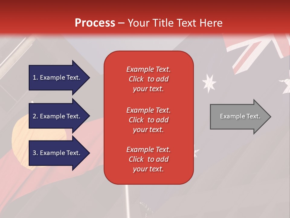 Flag Cooperation White PowerPoint Template