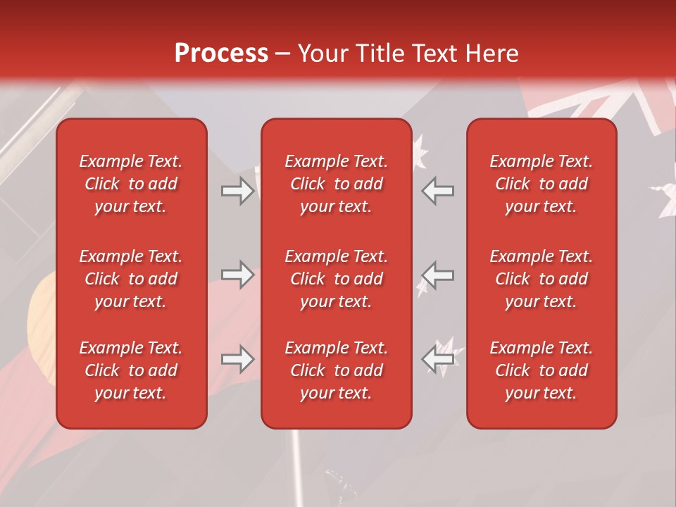 Flag Cooperation White PowerPoint Template