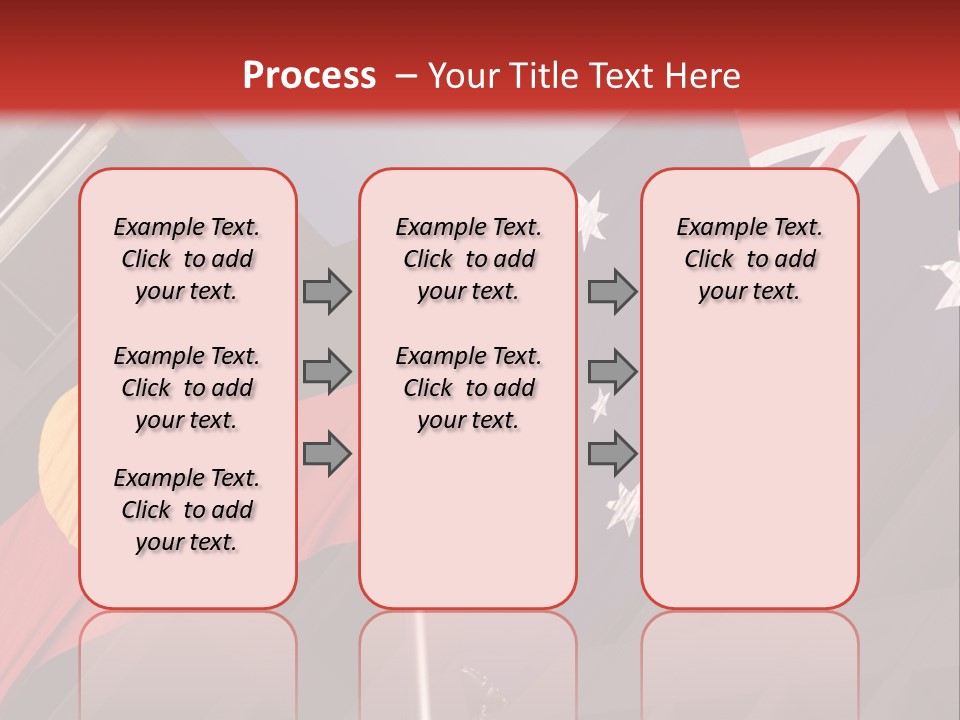 Flag Cooperation White PowerPoint Template