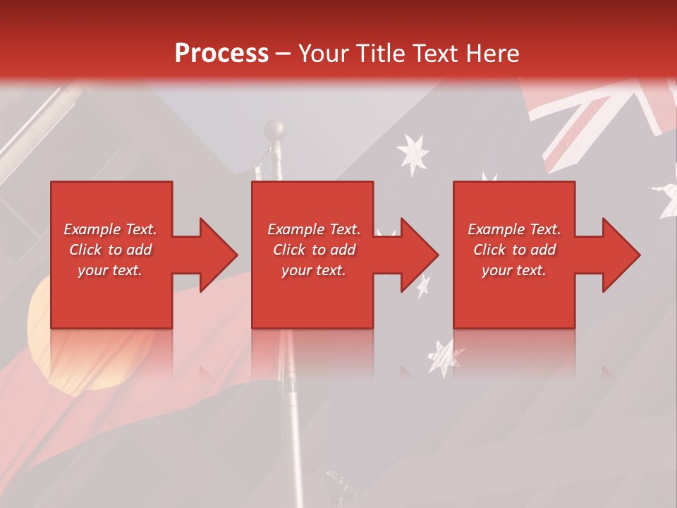 Flag Cooperation White PowerPoint Template