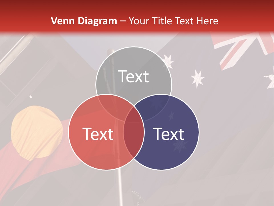 Flag Cooperation White PowerPoint Template