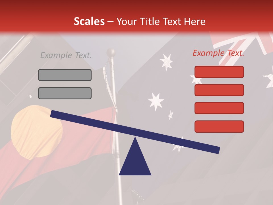 Flag Cooperation White PowerPoint Template