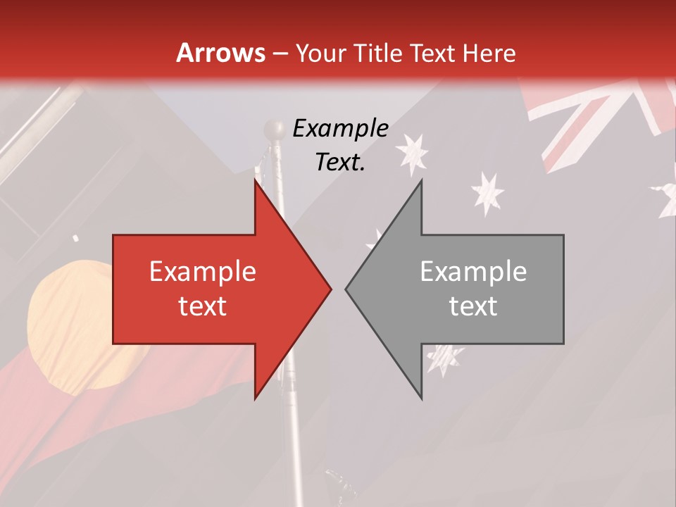 Flag Cooperation White PowerPoint Template